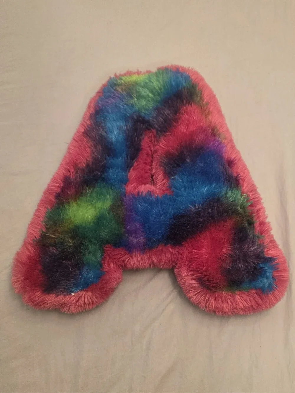 Justice Plush Rainbow Tie Dye Monogram 